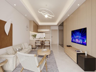 现代单身公寓3D模型下载